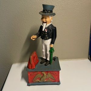Vintage uncle Sam Pennybank, working condition – reproduction